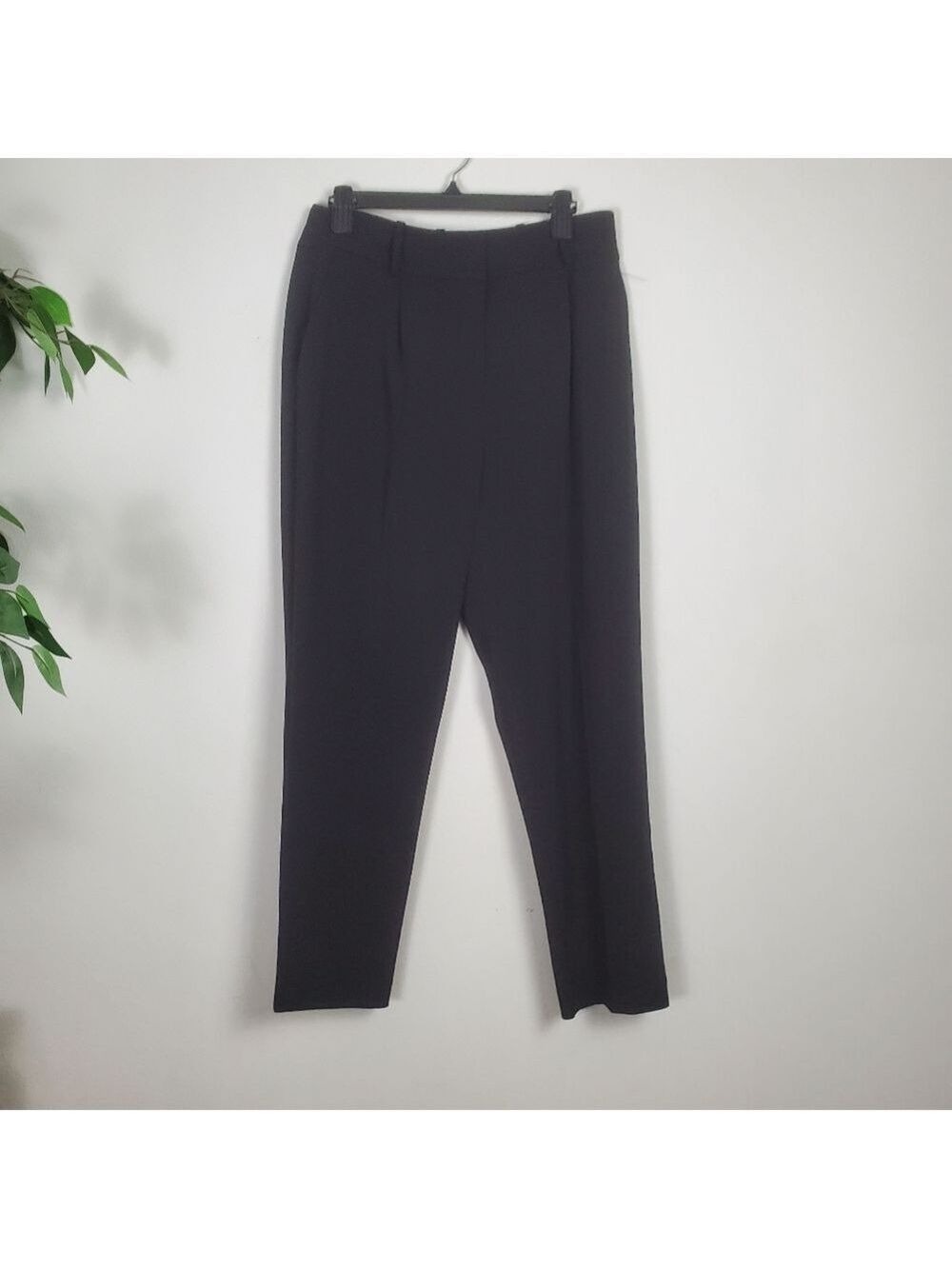 Calvin Klein Black Trousers Slim Leg Ankle Length Pants Size 8